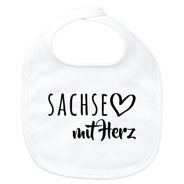 Baby Lätzchen Sachse mit Herz