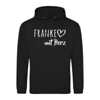 Unisex Hoodie Franke mit Herz Größe S-3XL