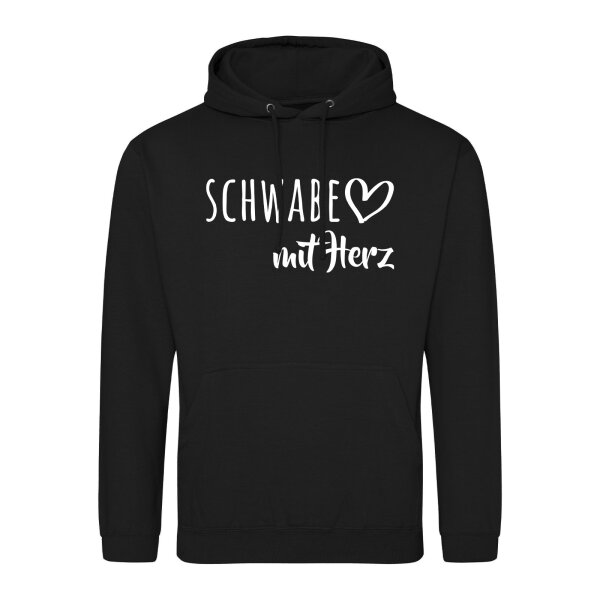 Unisex Hoodie Schwabe mit Herz Größe S-3XL