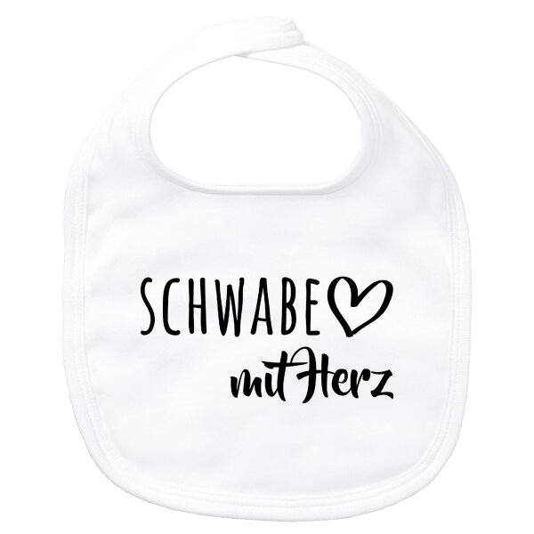 Baby Lätzchen Schwabe mit Herz