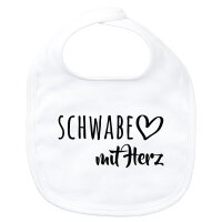 Baby Lätzchen Schwabe mit Herz