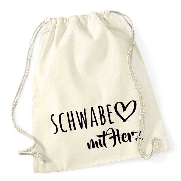 Turnbeutel Schwabe mit Herz 12 Liter