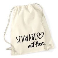 Turnbeutel Schwabe mit Herz 12 Liter