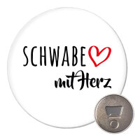 Magnet Schwabe mit Herz 59mm Kühlschrankmagnet...