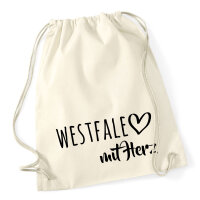 Turnbeutel Westfale mit Herz 12 Liter