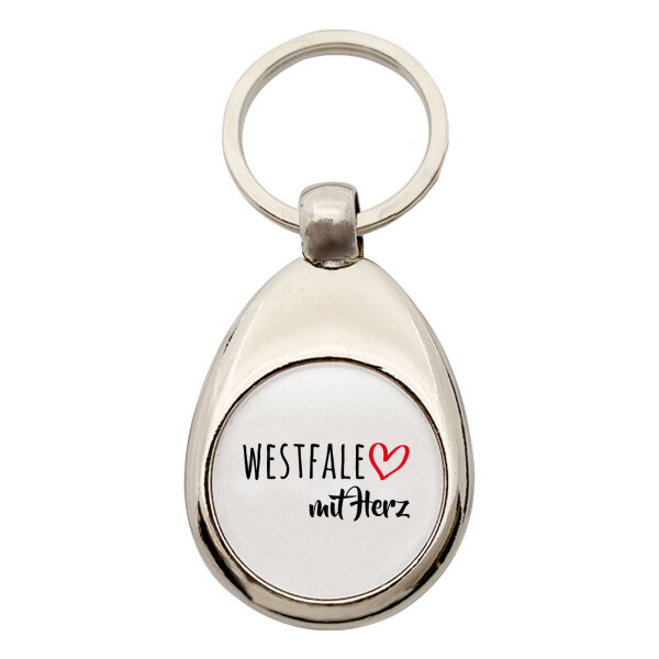 Schlüsselanhänger Westfale mit Herz