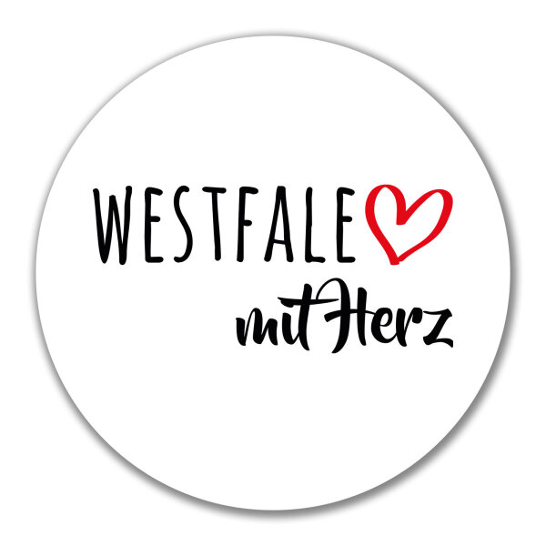 Aufkleber Westfale mit Herz 10cm Sticker