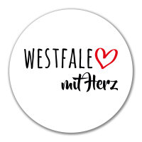 Aufkleber Westfale mit Herz 10cm Sticker
