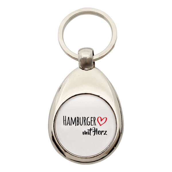 Schlüsselanhänger Hamburger mit Herz