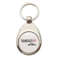 Schlüsselanhänger Hamburger mit Herz