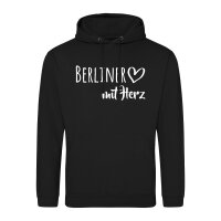 Unisex Hoodie Berliner mit Herz Größe S-3XL