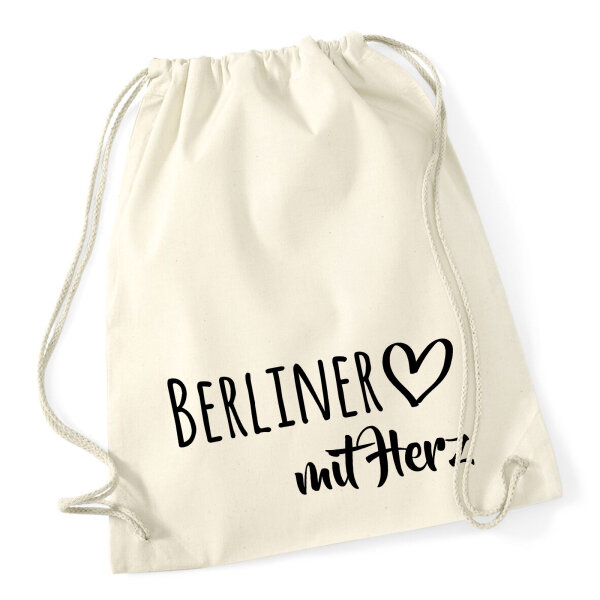 Turnbeutel Berliner mit Herz 12 Liter