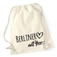 Turnbeutel Berliner mit Herz 12 Liter
