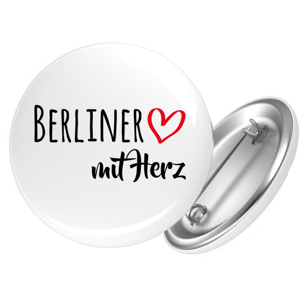 Button Berliner mit Herz