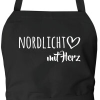 Schürze Nordlicht mit Herz