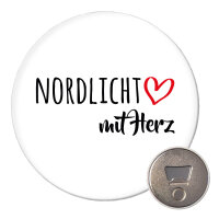 Magnet Nordlicht mit Herz 59mm Kühlschrankmagnet...