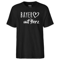 Herren T-Shirt Bayer mit Herz Größe S-3XL