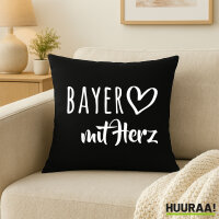 Kissen Bayer mit Herz 40x40cm