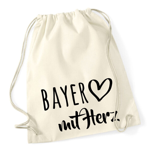Turnbeutel Bayer mit Herz 12 Liter