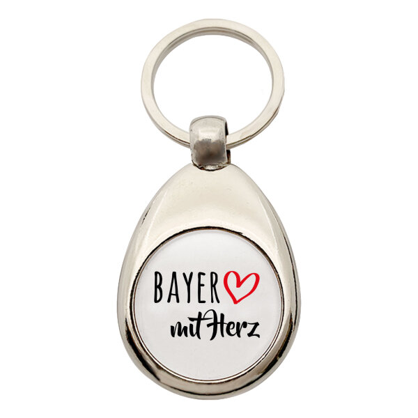 Schlüsselanhänger Bayer mit Herz