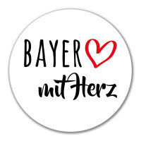 Aufkleber Bayer mit Herz 10cm Sticker
