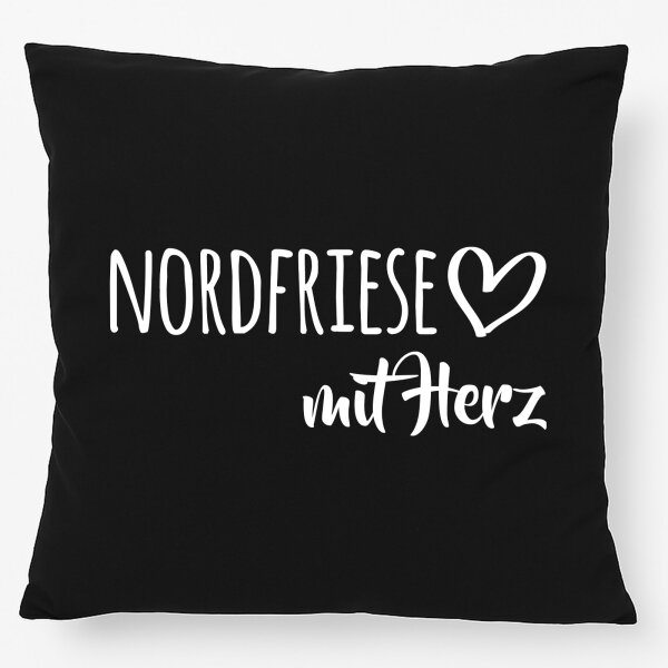Kissen Nordfriese mit Herz 40x40cm