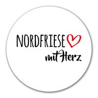 Aufkleber Nordfriese mit Herz 10cm Sticker