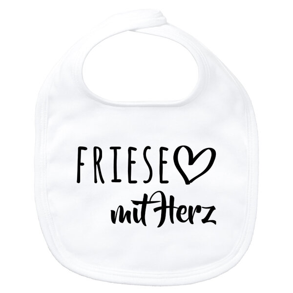 Baby Lätzchen Friese mit Herz