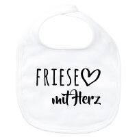 Baby L&auml;tzchen Friese mit Herz Klettverschluss
