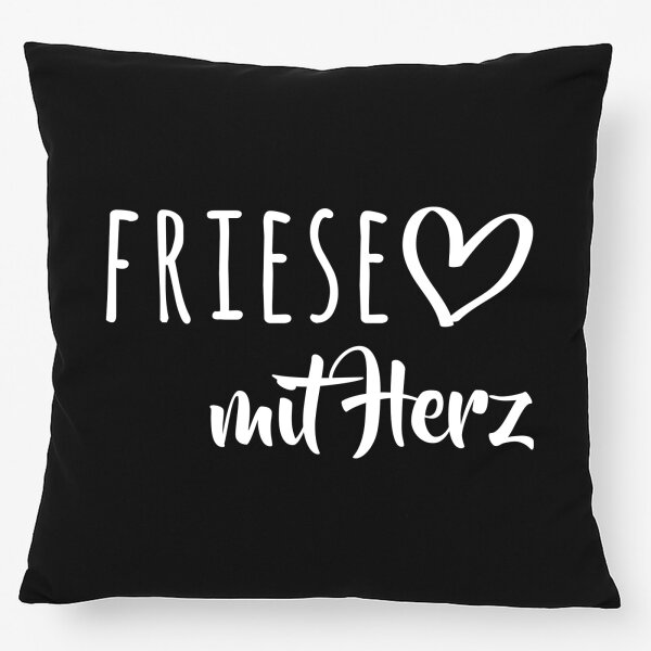 Kissen Friese mit Herz 40x40cm