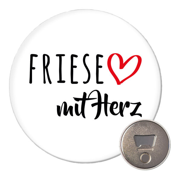 Magnet Friese mit Herz 59mm Kühlschrankmagnet Flaschenöffner