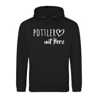 Unisex Hoodie Pottler mit Herz Größe S-3XL