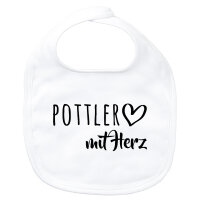 Baby L&auml;tzchen Pottler mit Herz Klettverschluss