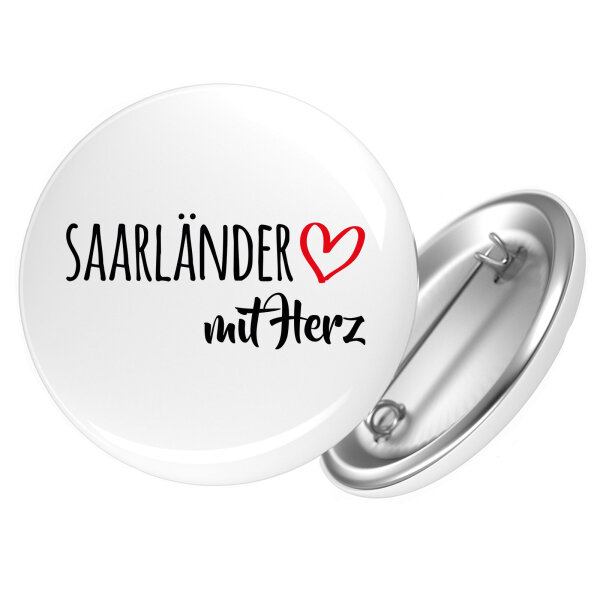 Button Saarländer mit Herz