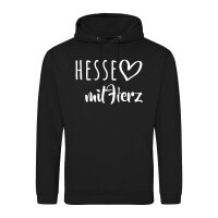 Unisex Hoodie Hesse mit Herz Größe S-3XL