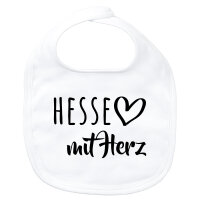 Baby Lätzchen Hesse mit Herz
