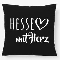 Kissen Hesse mit Herz 40x40cm