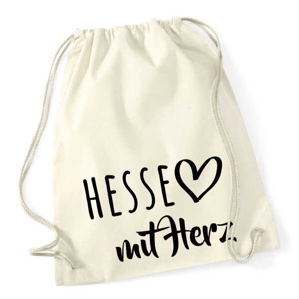 Turnbeutel Hesse mit Herz 12 Liter