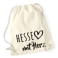 Turnbeutel Hesse mit Herz 12 Liter