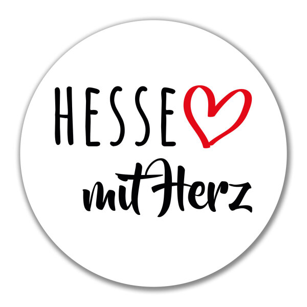 Aufkleber Hesse mit Herz 10cm Sticker