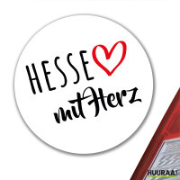 Aufkleber Hesse mit Herz 10cm Sticker