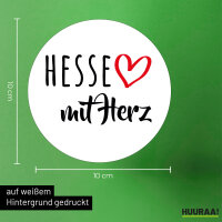 Aufkleber Hesse mit Herz 10cm Sticker