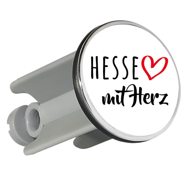 Waschbeckenstöpsel Hesse mit Herz 4cm Abflussstopfen