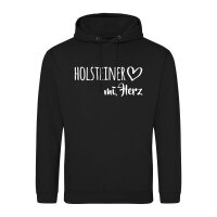 Unisex Hoodie Holsteiner mit Herz Größe S-3XL