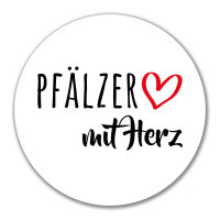 Aufkleber Pfälzer mit Herz 10cm Sticker