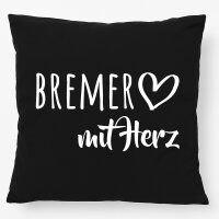 Kissen Bremer mit Herz 40x40cm