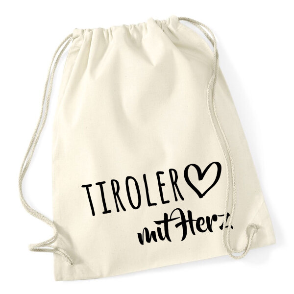 Turnbeutel Tiroler mit Herz 12 Liter