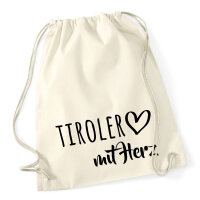 Turnbeutel Tiroler mit Herz 12 Liter