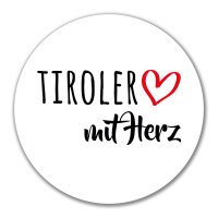 Aufkleber Tiroler mit Herz 10cm Sticker