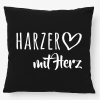 Kissen Harzer mit Herz 40x40cm